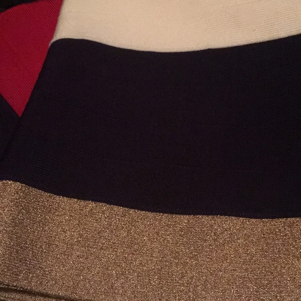 Marciano mini bodycon skirt. New w/o tags Y2K style stripe nautical Americana